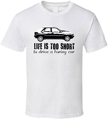 1988 Lancia Delta Integrale 8v B and W Life is Too Short Car Lover T Shirt