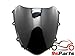 9sparts® Black Smoke Double Bubble Transparent Windscreen Windshiled for 2004 2005 2006 2007 Honda CBR1000RR CBR 1000RR