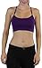 ToBeInStyle Women's Pack of 6 Seamless Bralettes with Floral Lace Back Design OS