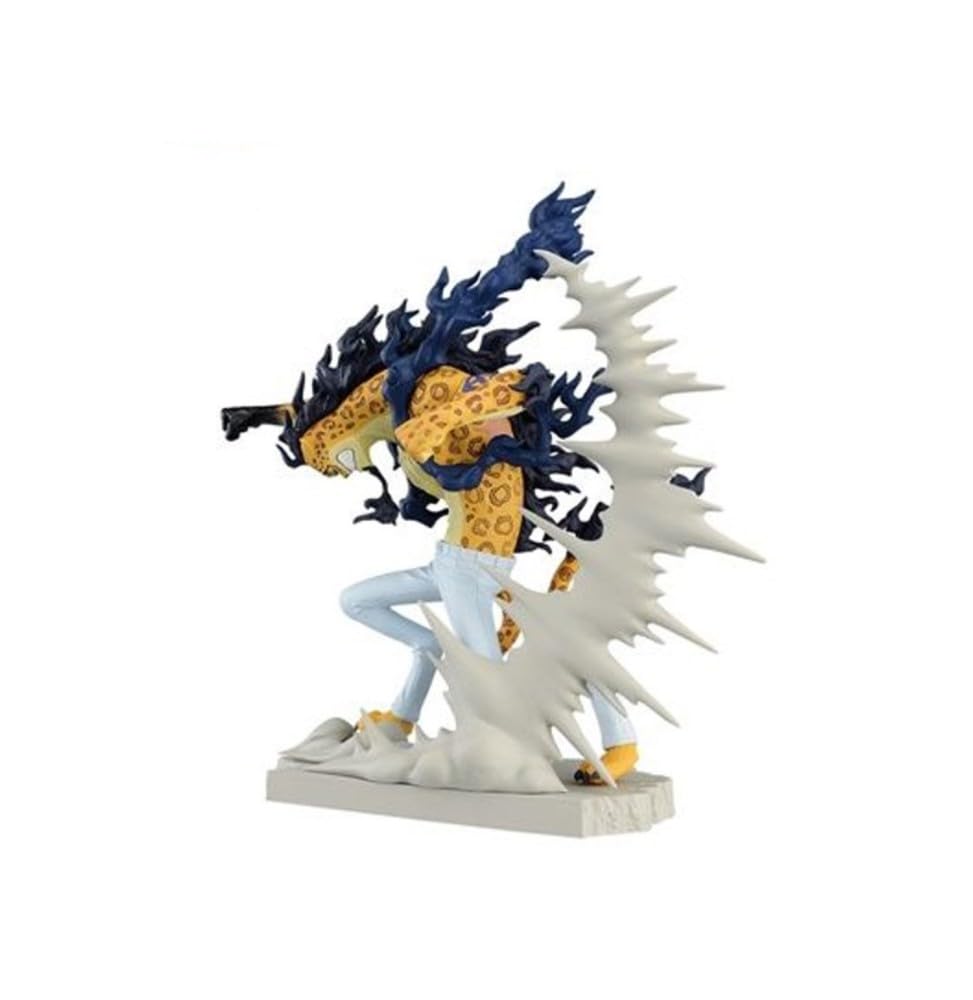 BANPRESTO BP89378P Rob Lucci One Piece Senkozekkei Action Figure, 10 cm, Multicolor