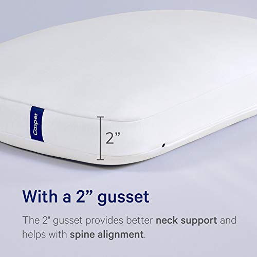 Casper Sleep Foam Pillow for Sleeping Pack of Two, King, White Pricepulse