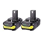 2 Pack 18v P102 Batteries, MASIONE 2500mah Lithium Battery for Ryobi P104 P105 P102 P103 P107 P108