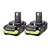 2 Pack 18v P102 Batteries, MASIONE 2500mah Lithium Battery for Ryobi P104 P105 P102 P103 P107 P108 primary