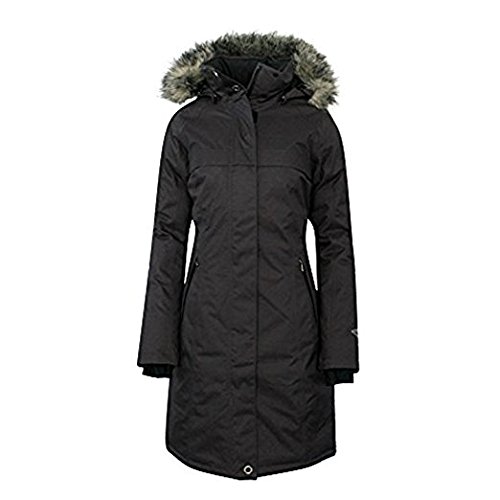 women's flurry run down long omni heat jacket coat hooded parka