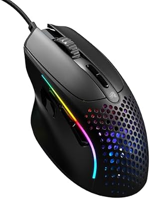 Model I 2 Kabelgebundene Gaming-Maus, 66g 9 Makro-Tasten Schwarz