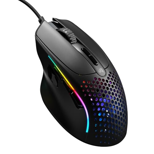 Model I 2 Kabelgebundene Gaming-Maus, 66g 9 Makro-Tasten Schwarz