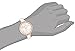 Ferenzi Women's | Large Modern Easy Read Silver Face Thin White Band Rose Gold Watch | FZ16105