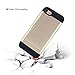 iPhone 7 Case, Moonmini Card Holder Slim Fit Dual Layer Protection Wallet Card Slot Shockproof Bumper Cover for iPhone 7 (2016) - Golden