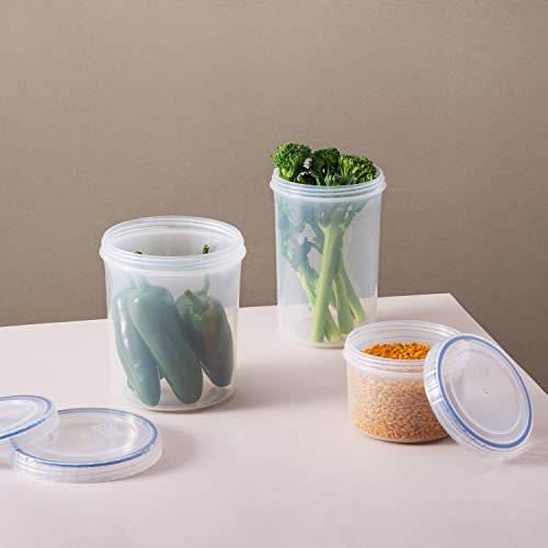 LocknLock Easy Essentials Twist Food Storage lids/Airtight containers