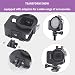 RUIGPRO for GoPro Hero 7 Black Hero (2018) GoPro Hero 6/5 CNC Aluminum Alloy Housing Shell Case Protective Cage with Insurance Frame & 52mm UV Lens (Black)thumb 2