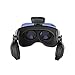 VeeR Oasis VR Headset, 3D Virtual Reality Goggles HD Blue Glass Lens, Ultra Light Body, Compatible 4-6.2 inches iOS/Android Smartphones, Stereo Headphones Eye Protection Mechanisms