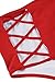 Kisscynest Women's Plus Size Swimwear 2 Piece High Waisted Swimsuit Ruffle Bikini Red XL