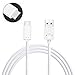 USB Type C (USB-C) to USB 3.0 Type A Charge and Sync Cable for Samsung Galaxy S8, A5, A7 (2017), LG G6, V20, G5, Google Pixel XL, Moto Z, HTC 11, Bolt, Sony Xperia XZ and Type-C Phones (White 1M)