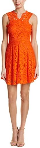 Sandro Womens Riviera A-Line Dress, 2, Orange