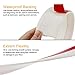 Fixget Door Seal, Under Door Sweep Door Draft Stopper Weather Stripping Door Bottom Seal Rubber Weatherproof Seal + Window Seal for Cracks & Gaps, 2 Width X 35.8 Length Inch, 2 Seals (B)