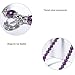 Rurah Amethyst Multi-Circle Bracelet Stress Relief Anti Anxiety Bracelet Four-Ring Bracelet Jewelry Good Matching for Men and Women