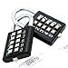 MIONI 10 Digit Push Button Combination Padlock, 5 Digit Locking Mechanism,Blue (2 Black)
