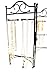 Mango Steam 3-Panel Organizer for Hanging Earrings, Bracelets, & Necklaces, Black
