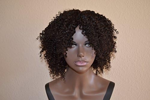 Handmade Wig - Mongolian Kinky Curly 8A Natural Color 8-8-8