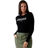 Guess Womens Eco Long Sleeve Reyna Logo Sweater