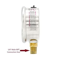 PIC Gauges PRO-201L-254CF 30-0-150 PSI Pressure