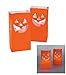 Fun Express Jack-O'-Lantern Pumpkin Silhouette Luminary Paper Bags | 36 Count | Great for Halloween Party Decorations