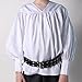 Making Believe Boys Deluxe Renaissance Shirt (Medium 8/10, White)