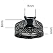 FENDINA Womens Vintage Luxurious Black Gold Plated Wedding Engagement Rings Nano Cubic Zirconia Anniversary Promise Rings Set, Size 10