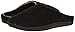 Dearfoams Women's Quilted Microfiber Terry Clog Slipper, Black, Medium/7-8 M US
