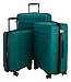 HAUPTSTADTKOFFER Ostkreuz Luggages Set Matt Suitcase Set Hardside Spinner Trolley Expandable (20“, 24“ & 28“) TSA Pine Green