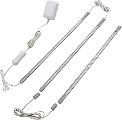 Cefrank Under Cabinet Lighting, 3pcs Linkable LED