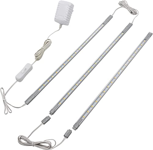 Cefrank Under Cabinet Lighting, 3pcs Linkable LED
