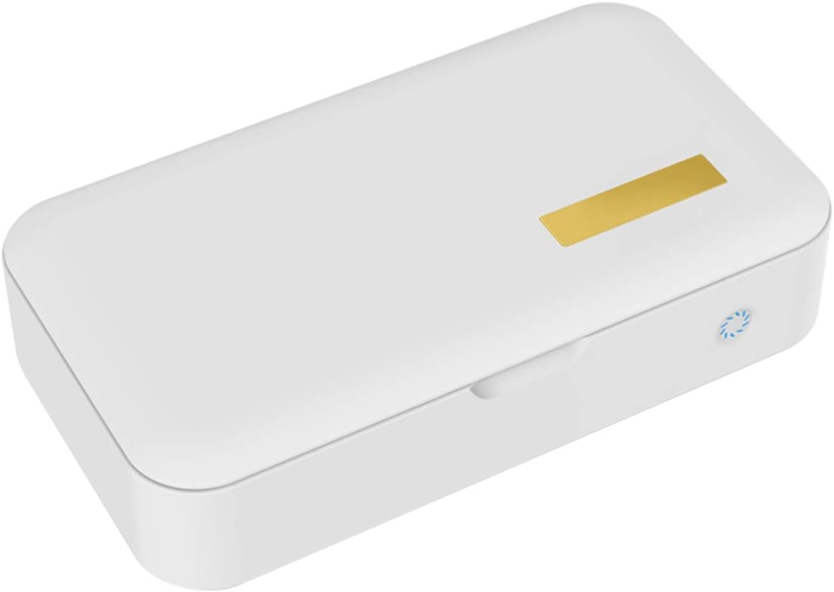 iFCOW Portable Ultraviolet Sterilizer Box Automatic UV Light Sterilizer Toothbrush Face Mask Disinfection Box