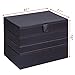 SONGMICS Stackable Jewelry Box Jewelry Trays Storage Organizer Brown UJBC124C