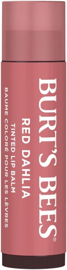 Burt's Bees Tinted Lip Balm Red Dahlia 4.25g Moisturising Lip Tint