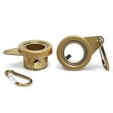 Mofeez Flagpole Rotating Rings,360 Degree Anti-Wrap Flag Mounting Rings with Bearings for 7/10"-1" Diameter Flag Pole Tangle Free (Pack of 2-Gold)