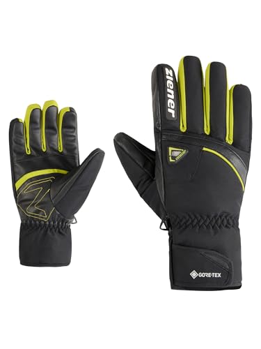 Ziener Herren GALISO-Z Ski-Handschuhe/Wintersport | Gore-Tex, sehr warm, Black.Electric Grass, 9