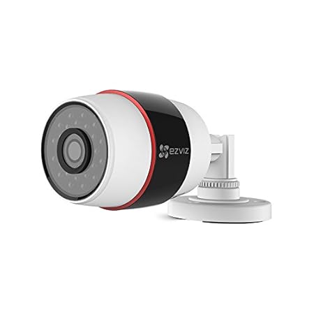 EZVIZ C3S Kamera 1080P, Kompatibel mit Amazon Alexa, Brennweite 4mm, WLAN 2.4GHz Outdoor Wetterfest Überwachungskameras Bulle
