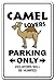 CAMEL LOVERS Parking Sign jockey rider animal zoo dromedary | Indoor/Outdoor | 12