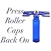 Decorative Essential Oil Roller Bottle Opener - 1 Metal Blue Key Tool - Re-use Your Roller Bottles! Stronger Than Plastic and Will Last Forever - Opens 5-30ml Bottles - Essential Oils Engraved