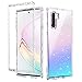 BENTOBEN Galaxy Note 10 Phone Case Clear, Transparent 3 in 1 Shockproof Heavy Duty Rugged Hybrid Hard PC Back Soft TPU Bumper Full Body Protective Cover for Samsung Note10 2019, Glitter Crystal Clear