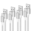 Câble USB Type C [Lot de 4 1m] Chargeur USB C en Nylon Tressé Charge Synchro Rapide Compatible pour Samsung Galaxy S20…