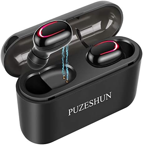 True Wireless Headphones Bluetooth Earbuds Bluetooth 5.0 Earphones 3D Stereo Extra Bass 104 Hrs Play Time with 2600mAh Charging Box Waterproof Noise Cancelling Earbuds with Mic for iPhone Android (3D)
