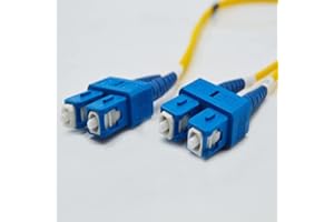 FCD FiberCablesDirect SC-SC OS2 Fiber Patch Cable - 10Gb Duplex 50/125µm Singlemode Corning Glass | 1M (3.28ft) | Bulk Networking, Data Centers, Telecom, Enterprise Applications