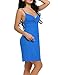 HOTOUCH Sleepwear Women's Sexy Lace Chemise Dress Nightgown Slip Blue S