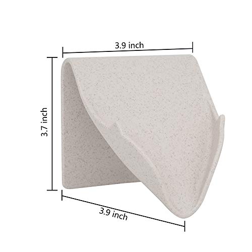 Soclim Soap Case Holder Eco-Friendly Soap Dish for Shower Self-Adhesive Soap Saver, Waterfall Drain Soap Container, Bathroom and Kitchen Sink Soap Box- 2 Pack - Thumbnail 6