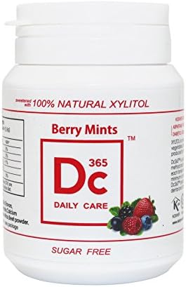100% Xylitol Sweetened Mints,Fresh Berry,Breath Xylitol Mints,Berry Breath,Kosher,Halal,Sugar-free,Promotes Oral Health,Fights Bad Breath,Supports Teeth Health 60g/bottle