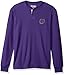 Men's Glitch Thermal Henley (Large, Purple)