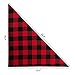 SCENEREAL Dog Bandana Classic Plaid Triangle Scarf 8pcs/Pack Holiday Birthday Gift