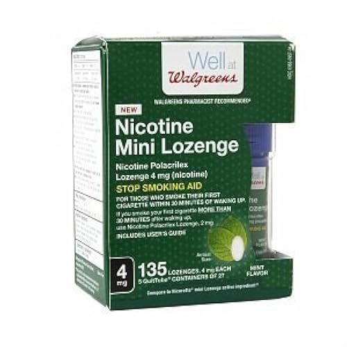 Walgreens Nicotine 4MG Mint MiniLozenges, 135 ea in Kuwait Whizz